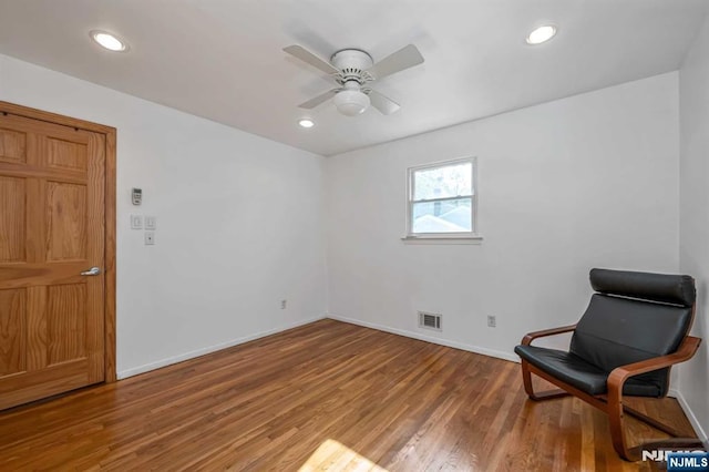 8 Carlisle Ct, Edison, NJ 08817 - unfurnished room with wood finished floors, baseboards, a ceiling fan, and recessed lighting