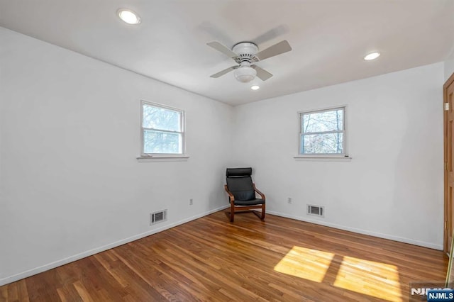 8 Carlisle Ct, Edison, NJ 08817 - unfurnished room with healthy amount of natural light, wood finished floors, baseboards, ceiling fan, and recessed lighting