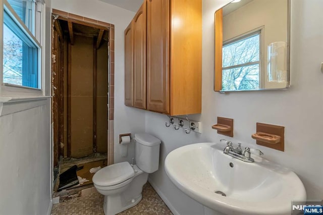 8 Carlisle Ct, Edison, NJ 08817 - full bath featuring a sink, toilet, a shower stall, and baseboards