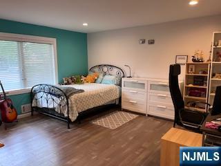 625 Roberge Dr, River Vale, NJ 07675 - bedroom featuring dark wood-style flooring and recessed lighting