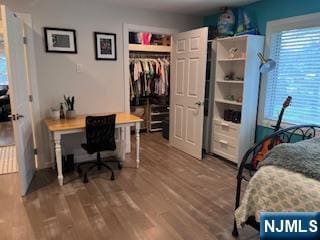 625 Roberge Dr, River Vale, NJ 07675 - bedroom featuring wood finished floors and an office area