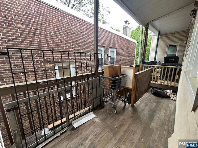 207 Tremont Ave, East Orange, NJ 07018 - wooden deck featuring grilling area