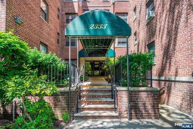 2333 Hudson Ter Unit A4, Fort Lee, NJ 07024 - property entrance with brick siding