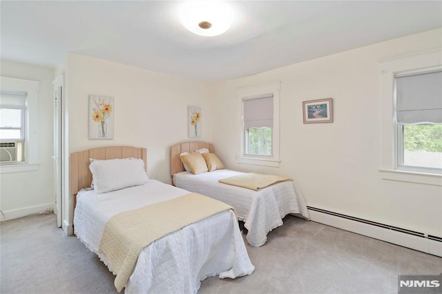 99 Comly Rd, Lincoln Park Borough, NJ 07035 - bedroom featuring light colored carpet and baseboard heating