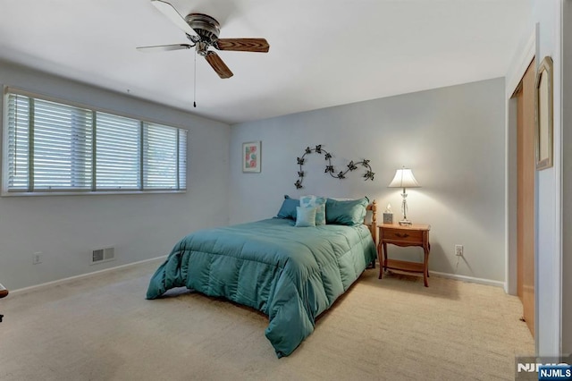 65 Cummings Ct, Mahwah, NJ 07430 - carpeted bedroom with baseboards and ceiling fan