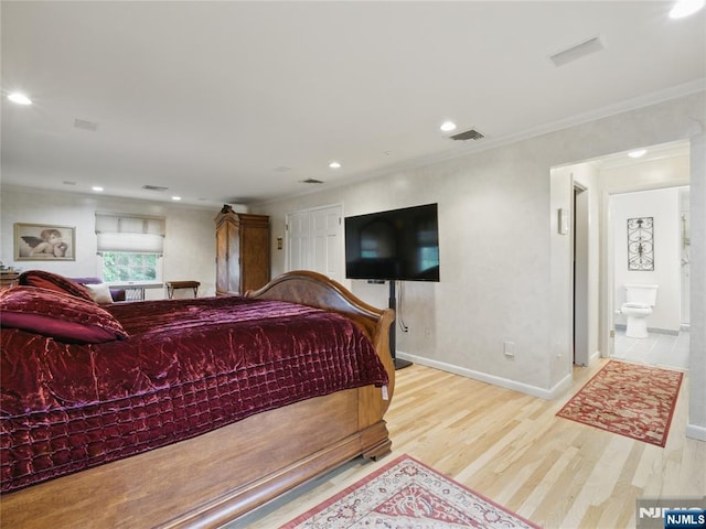 20 Tuxedo Ave, Park Ridge, NJ 07656 - bedroom featuring wood finished floors, recessed lighting, baseboards, and ornamental molding