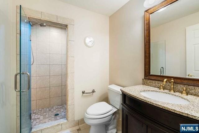 50 Claremont Rd, Fort Lee, NJ 07024 - full bathroom with toilet, vanity, and a stall shower