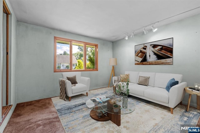 9 Rutan Pl, Bloomfield, NJ 07003 - living room featuring rail lighting and carpet floors