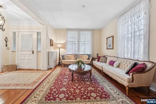 74 Oakdene Ave, Cliffside Park, NJ 07010 - living room with wood finished floors