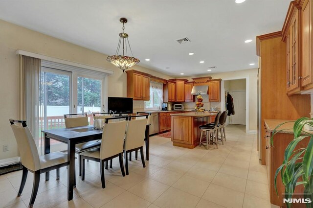 245 Forest Ave, Emerson, NJ 07630 - dining space with recessed lighting and baseboards