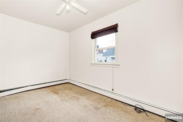 89 Westminster Pl, Garfield, NJ 07026 - carpeted spare room featuring ceiling fan