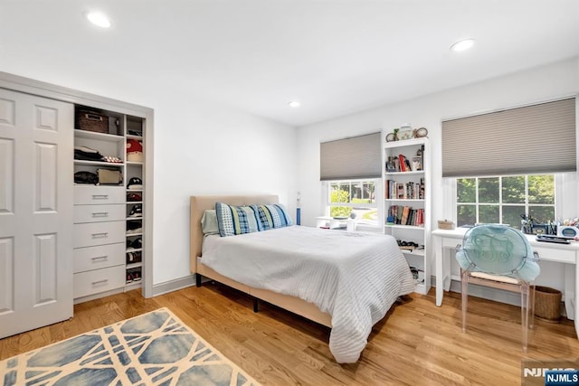 337 Vreeland Ave, Leonia, NJ 07605 - bedroom with multiple windows, recessed lighting, and wood finished floors