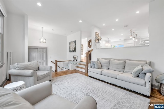 337 Vreeland Ave, Leonia, NJ 07605 - living area featuring recessed lighting and wood finished floors