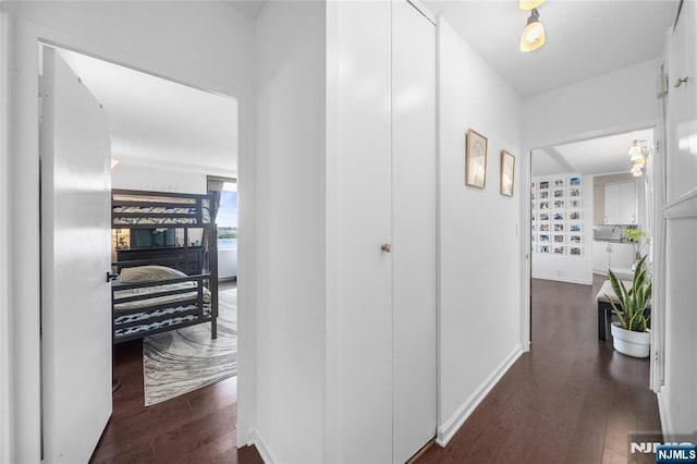 3 Horizon Unit 801, Fort Lee, NJ 07024 - hall with wood finished floors and baseboards