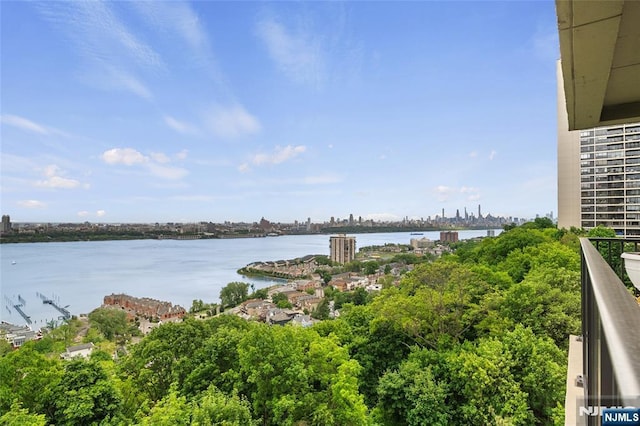 3 Horizon Unit 801, Fort Lee, NJ 07024 - water view with nearby urban area