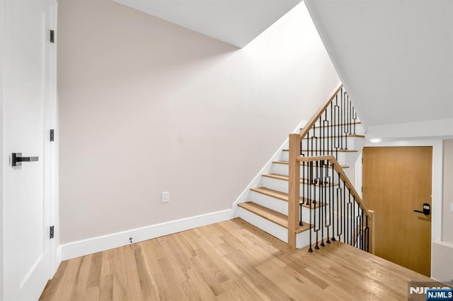15 Monroe St, Garfield, NJ 07026 - stairway featuring wood finished floors and baseboards
