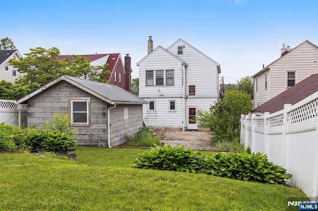21 Berkeley Ave, Belleville, NJ 07109 - rear view of house featuring a chimney