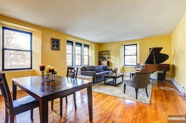 363-37 Mount Prospect Unit 2Aw, Newark, NJ 07104 - dining room with healthy amount of natural light, light wood-style flooring, and baseboards