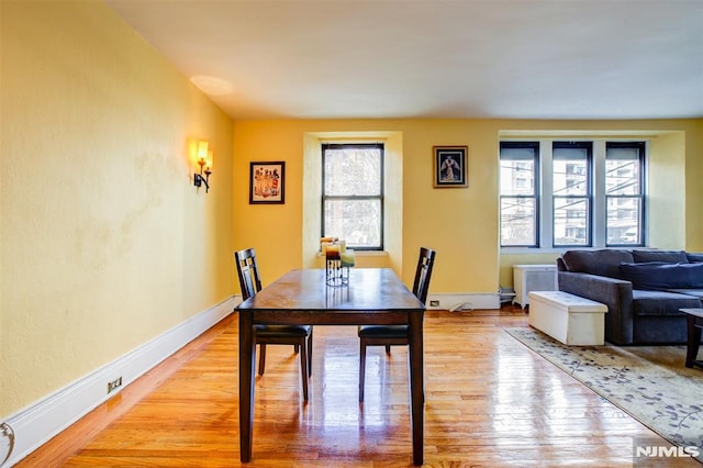 363-37 Mount Prospect Unit 2Aw, Newark, NJ 07104 - dining room featuring light wood-style floors and baseboards