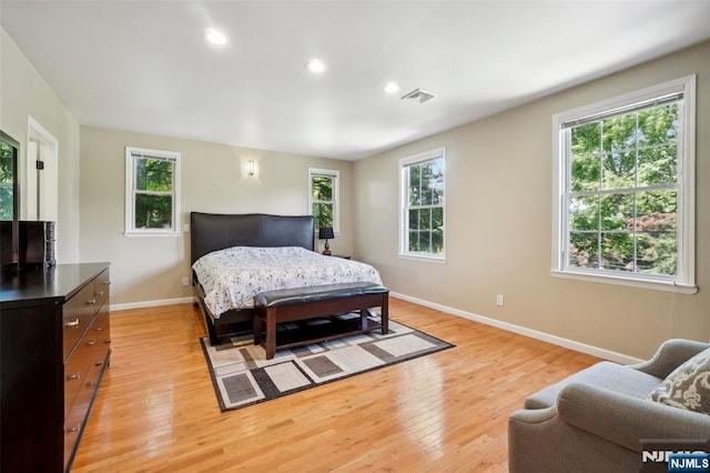 43 Lawrence Pkwy, Tenafly, NJ 07670 - bedroom with light wood-style flooring and recessed lighting