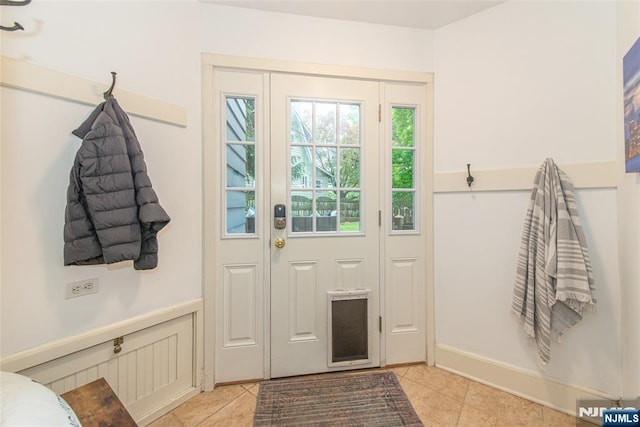 449 E Valley Rd, Montclair, NJ 07043 - entryway with light tile patterned floors