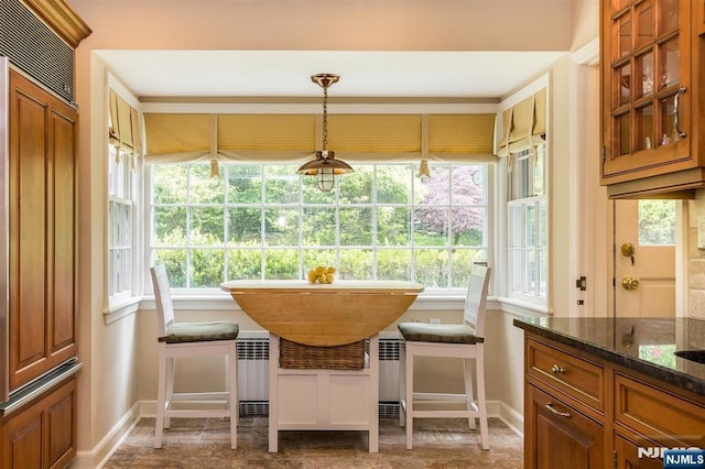 9 Stonewood Pkwy, Verona, NJ 07044 - dining space featuring radiator and baseboards