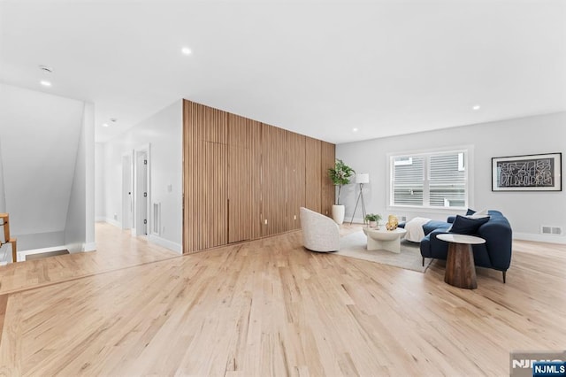 71 Watson Ave, East Orange, NJ 07018 - living area with wood finished floors, recessed lighting, and baseboards