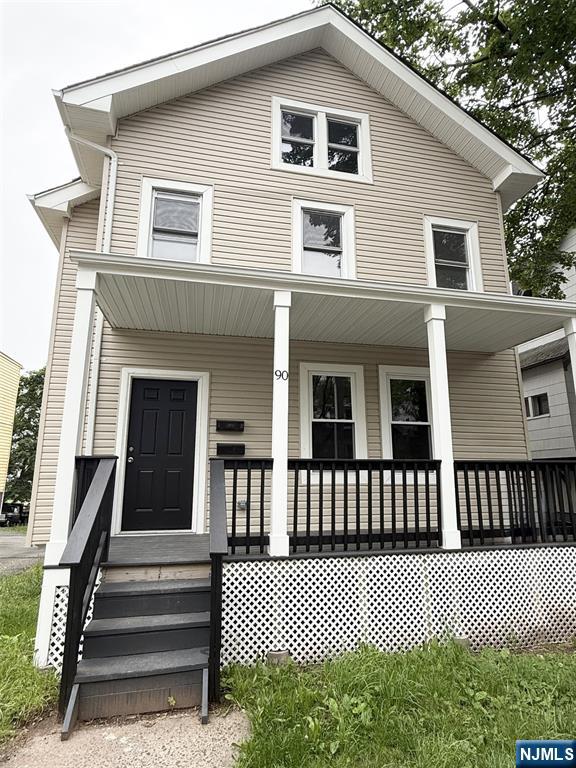 90 N Grove St, East Orange, NJ 07017 - view of front of home with covered porch