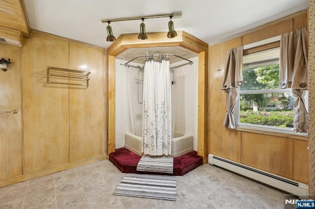 650 5th Ave, River Edge, NJ 07661 - doorway to outside featuring a baseboard radiator