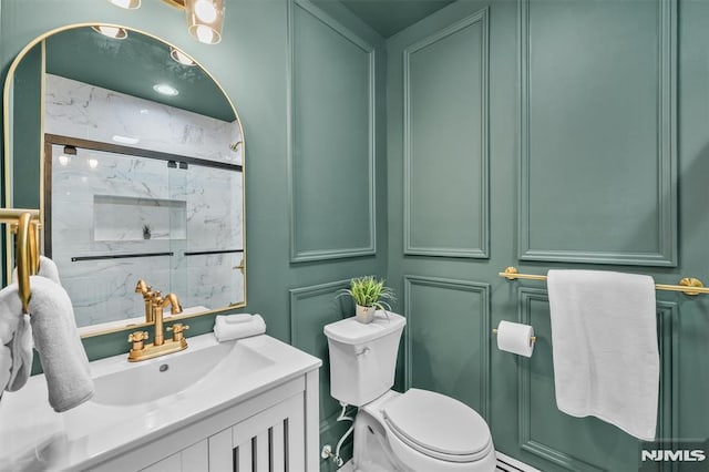 104 Myrtle Ave, Ramsey, NJ 07446 - bathroom with a marble finish shower and vanity