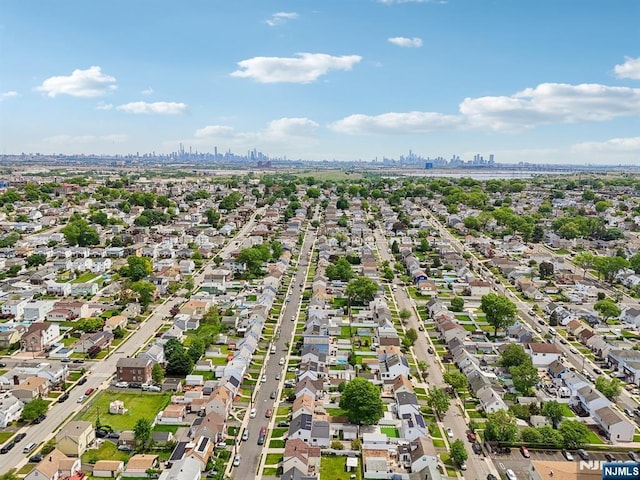 300 Wilson Ave, Lyndhurst, NJ 07071 - aerial view of property's location featuring city skyline and nearby suburban area