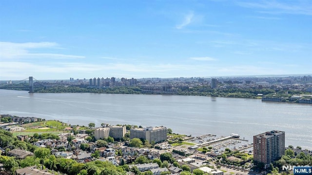200 Winston Unit 2912, Cliffside Park, NJ 07010 - view of urban area featuring a nearby body of water and a notable bridge
