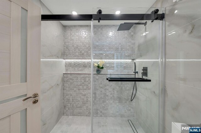 200 Winston Unit 2912, Cliffside Park, NJ 07010 - full bathroom featuring a shower stall