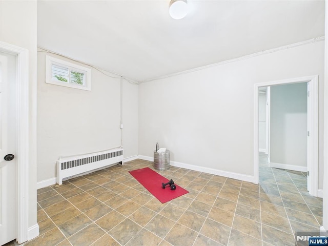 440 Albin Ct, Ridgewood, NJ 07450 - workout area featuring radiator and baseboards