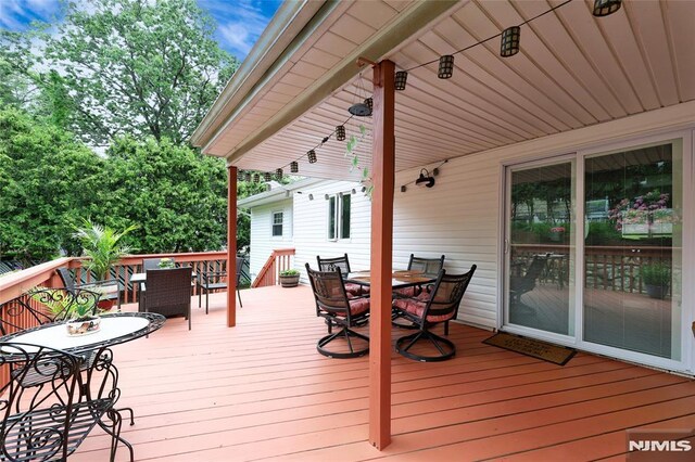 225 William St, River Vale, NJ 07675 - deck featuring outdoor dining area