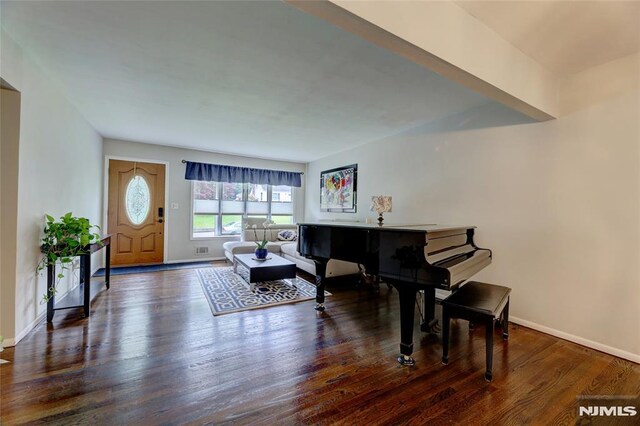 225 William St, River Vale, NJ 07675 - living area featuring baseboards and wood finished floors