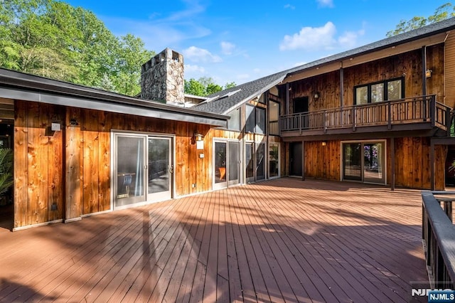 18 Lomas Ln, Montvale, NJ 07645 - view of wooden terrace