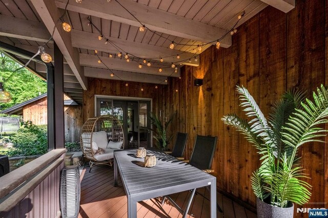 18 Lomas Ln, Montvale, NJ 07645 - wooden terrace featuring an outdoor hangout area