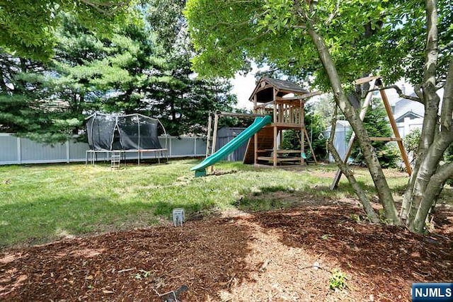 2 Hartland Ave, Emerson, NJ 07630 - view of play area with a trampoline