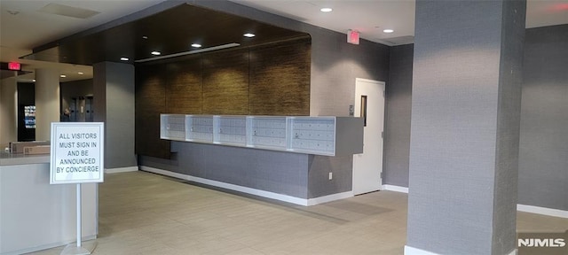 800 12th St Unit 207, Palisades Park, NJ 07650 - view of community featuring mail area and recessed lighting