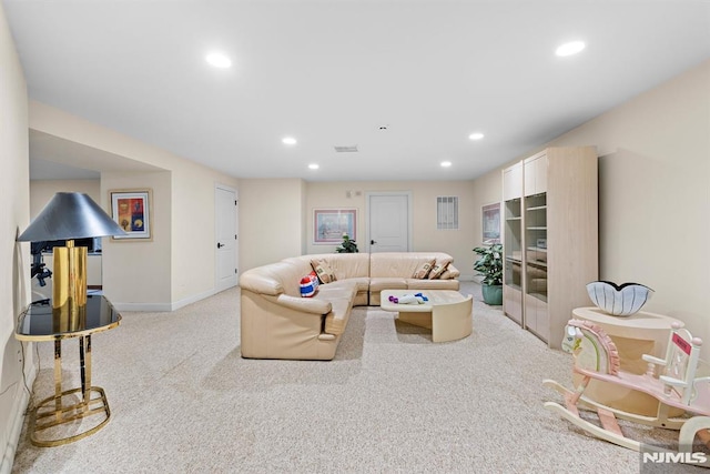 6 Lauren Pond Ct, Demarest, NJ 07627 - living area featuring recessed lighting, carpet, and baseboards