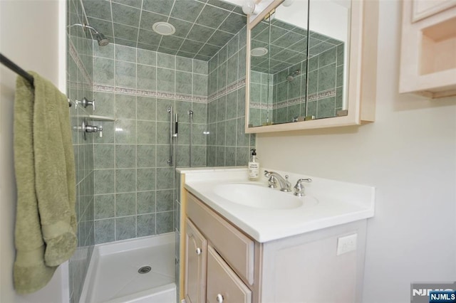 126 Darrow Dr, North Haledon, NJ 07508 - full bathroom featuring a shower stall and vanity