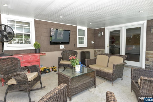 126 Darrow Dr, North Haledon, NJ 07508 - view of patio featuring outdoor lounge area