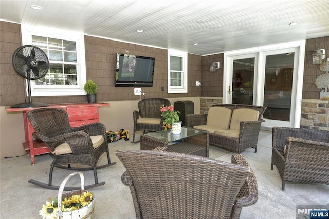 126 Darrow Dr, North Haledon, NJ 07508 - view of patio with an outdoor hangout area