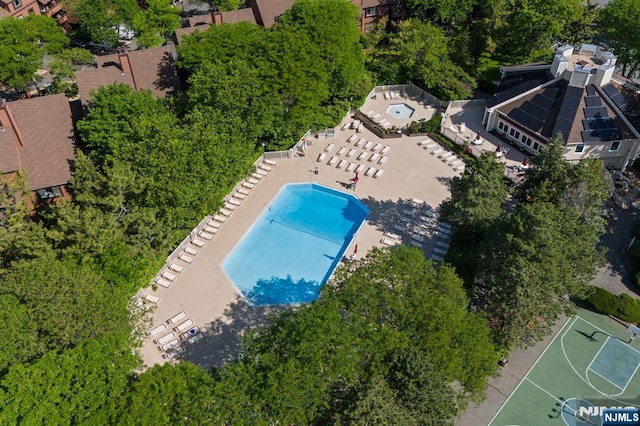 506 Teal Plz, Secaucus, NJ 07094 - drone / aerial view of a pool area