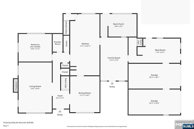 76 Spring Valley Rd, Montvale, NJ 07645 - floor plan / room layout