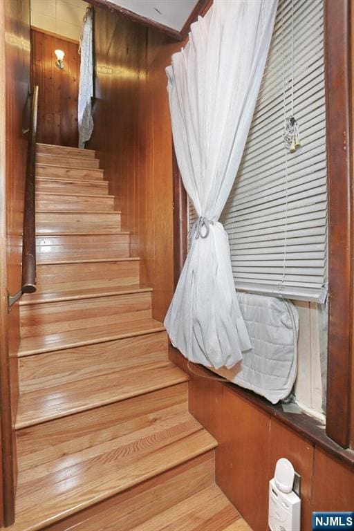 328-330 Hoover Ave, Bloomfield, NJ 07003 - stairs with wooden walls