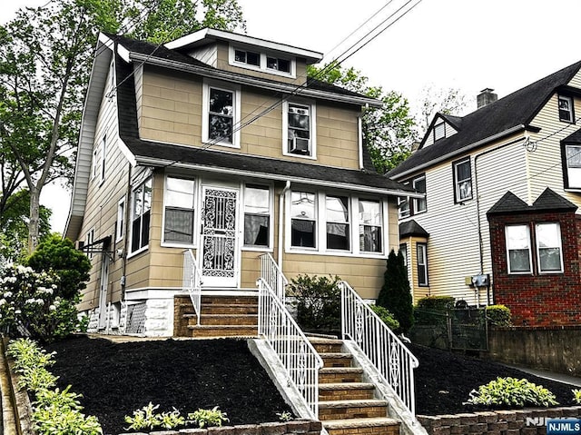 128 Oak Ridge Ave, Nutley, NJ 07110 - view of traditional style home