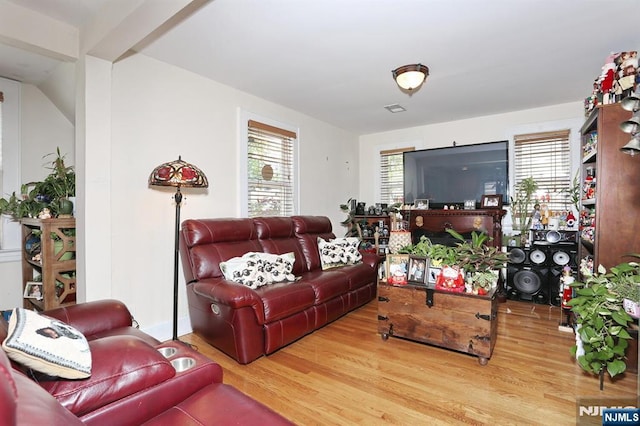 1154 Summit Ave, Teaneck, NJ 07666 - living room featuring wood finished floors and healthy amount of natural light