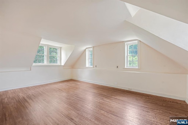 58 Maple Ave, Montville Township, NJ 07058 - bonus room featuring wood finished floors, lofted ceiling, and baseboards